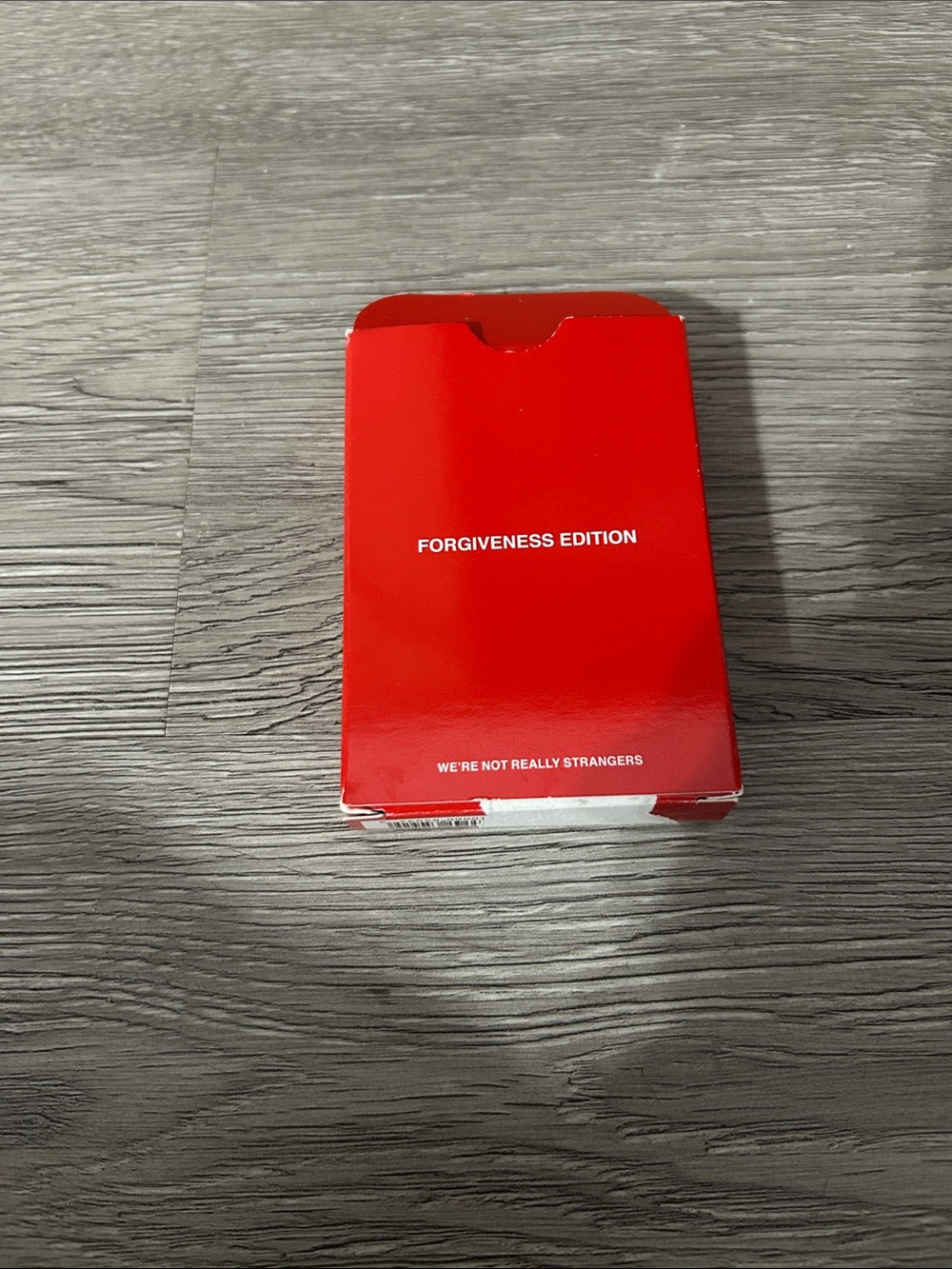 We’re Not Really Strangers - Forgiveness Edition Card Deck (Red)